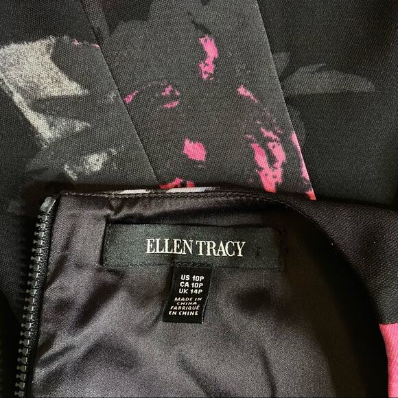 Ellen Tracy Elbow Sleeve Sheath Dress size 10 Peite - Picture 10 of 10